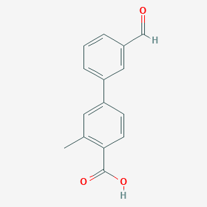 3'-Formyl-3-methyl-biphenyl-4-carboxylic acid