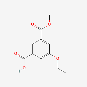 molecular formula C11H12O5 B8131151 3-Ethoxy-5-(methoxycarbonyl)benzoic acid 