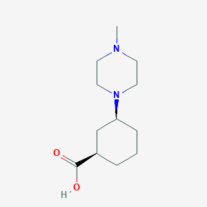 cis-3-(4-Methyl-piperazin-1-yl)-cyclohexanecarboxylic acid