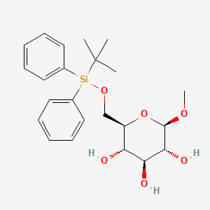 molecular formula C23H32O6Si B8131213 methyl 6-O-tert-butyldiphenylsilyl-beta-D-glucopyranoside 