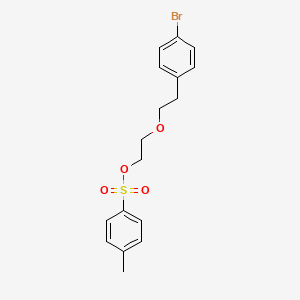 molecular formula C17H19BrO4S B8131227 2-(4-Bromophenethoxy)ethyl 4-methylbenzenesulfonate 