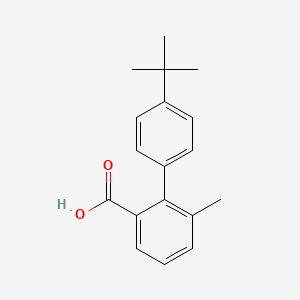 molecular formula C18H20O2 B8131272 4'-Tert-butyl-6-methylbiphenyl-2-carboxylic acid 