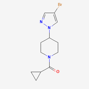 [4-(4-Bromopyrazol-1-yl)-piperidin-1-yl]-cyclopropylmethanone