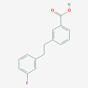 molecular formula C15H13FO2 B8131365 3-(3-Fluorophenethyl)benzoic acid 