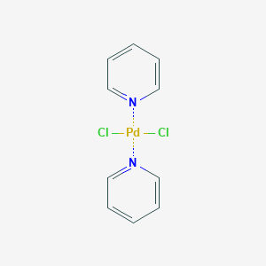 molecular formula C10H10Cl2N2Pd B8131396 trans-Dichlorodipyridinepalladium(II) 