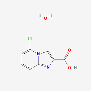 molecular formula C8H7ClN2O3 B8131444 5-Chloroimidazo[1,2-a]pyridine-2-carboxylic acid hydrate 