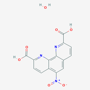 molecular formula C14H9N3O7 B8131456 5-Nitro-1,10-phenanthroline-2,9-dicarboxylic acid hydrate 
