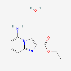 molecular formula C10H13N3O3 B8131464 Ethyl 5-aminoimidazo[1,2-a]pyridine-2-carboxylate hydrate 
