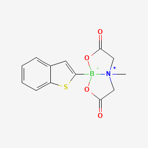 molecular formula C13H12BNO4S B8131478 Benzothiophene-2-boronic acid MIDA ester 