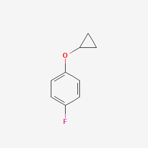 molecular formula C9H9FO B8131490 1-Cyclopropoxy-4-fluorobenzene 