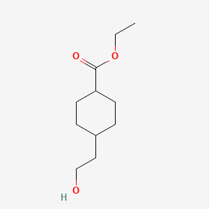 molecular formula C11H20O3 B8131519 Ethyl 4-(2-hydroxyethyl)cyclohexane-1-carboxylate 