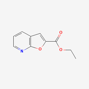 molecular formula C10H9NO3 B8131547 乙基呋喃[2,3-b]吡啶-2-羧酸酯 