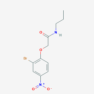 2-(2-Bromo-4-nitrophenoxy)-N-propylacetamide