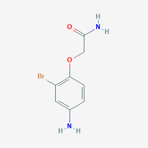 molecular formula C8H9BrN2O2 B8131558 2-(4-Amino-2-bromophenoxy)acetamide 
