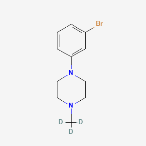 molecular formula C11H15BrN2 B8131617 1-(3-Bromophenyl)-4-(trideuteriomethyl)piperazine 