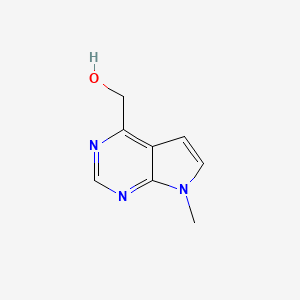 molecular formula C8H9N3O B8131650 (7-Methyl-7H-pyrrolo[2,3-d]pyrimidin-4-yl)methanol 