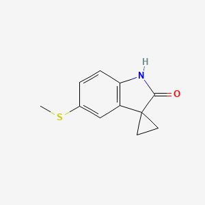 5'-(Methylthio)spiro[cyclopropane-1,3'-indolin]-2'-one