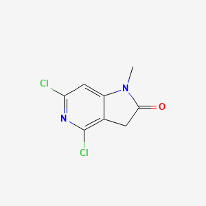 molecular formula C8H6Cl2N2O B8131687 4,6-Dichloro-1-methyl-1H-pyrrolo[3,2-c]pyridin-2(3H)-one 