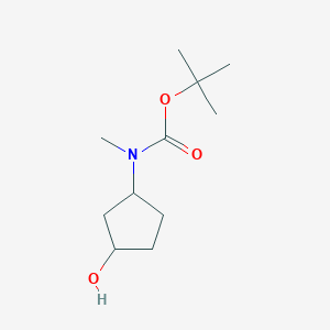 molecular formula C11H21NO3 B8131708 tert-Butyl (3-hydroxycyclopentyl)(methyl)carbamate 