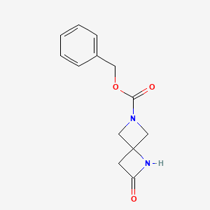 molecular formula C13H14N2O3 B8131741 Benzyl 2-oxo-1,6-diazaspiro[3.3]heptane-6-carboxylate 