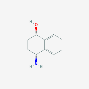 molecular formula C10H13NO B8131756 (1R,4S)-4-Amino-1,2,3,4-tetrahydronaphthalen-1-ol 