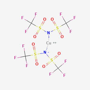 molecular formula C4CuF12N2O8S4 B8131843 Copper,bis[1,1,1-trifluoro-N-[(trifluoromethyl)sulfonyl-KO]methanesulfonamidato-KO]- 
