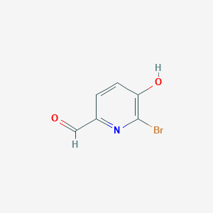 molecular formula C6H4BrNO2 B8131856 6-Bromo-5-hydroxypicolinaldehyde 