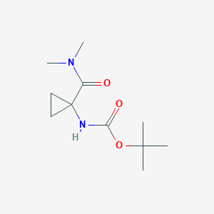 molecular formula C11H20N2O3 B8131862 tert-Butyl (1-(dimethylcarbamoyl)cyclopropyl)carbamate 