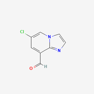 molecular formula C8H5ClN2O B8131910 6-Chloroimidazo[1,2-a]pyridine-8-carbaldehyde 