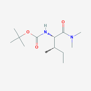 molecular formula C13H26N2O3 B8131932 (S,S)-(1-Dimethylcarbamoyl-2-methyl-butyl)-carbamic acid tert-butyl ester 