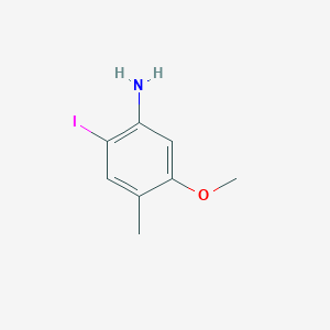 molecular formula C8H10INO B8131967 2-Iodo-5-methoxy-4-methylaniline 