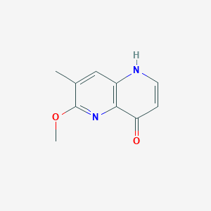 molecular formula C10H10N2O2 B8131984 6-Methoxy-7-methyl-[1,5]naphthyridin-4-ol 