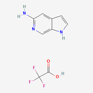 molecular formula C9H8F3N3O2 B8131999 1H-Pyrrolo[2,3-C]Pyridin-5-Amine 2,2,2-Trifluoroacetate 