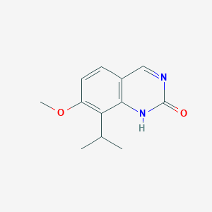 molecular formula C12H14N2O2 B8132032 8-isopropyl-7-methoxyquinazolin-2(1H)-one 