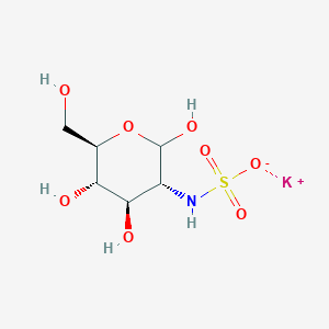 molecular formula C6H12KNO8S B8132034 potassium;N-[(3R,4R,5S,6R)-2,4,5-trihydroxy-6-(hydroxymethyl)oxan-3-yl]sulfamate 