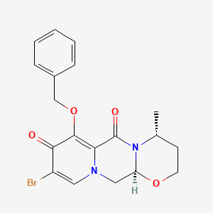 molecular formula C19H19BrN2O4 B8132038 (4R,12AS)-7-(benzyloxy)-9-bromo-4-methyl-3,4,12,12a-tetrahydro-2H-pyrido[1',2':4,5]pyrazino[2,1-b][1,3]oxazine-6,8-dione 