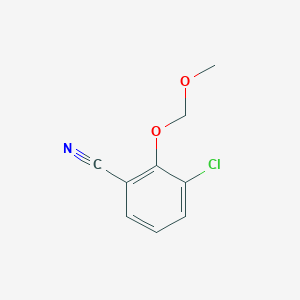 molecular formula C9H8ClNO2 B8132060 3-Chloro-2-methoxymethoxy-benzonitrile CAS No. 2065250-28-2