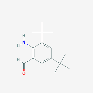 molecular formula C15H23NO B8132092 2-Amino-3,5-di-tert-butylbenzaldehyde 