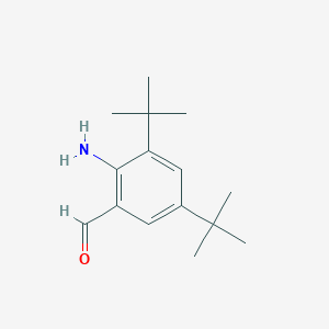 molecular formula C15H23NO B8132092 2-氨基-3,5-二叔丁基苯甲醛 