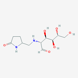 (2R,3R,4S,5R)-3,4,5,6-Tetrahydroxy-2-(((5-oxopyrrolidin-2-yl)methyl)amino)hexanal