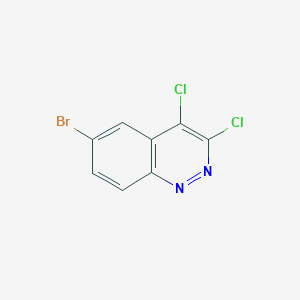 molecular formula C8H3BrCl2N2 B8132217 6-Bromo-3,4-dichloro-cinnoline 