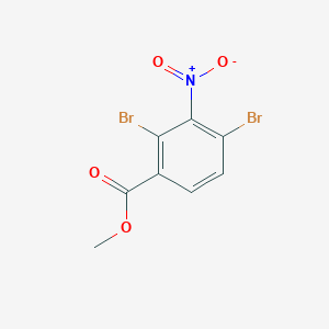 molecular formula C8H5Br2NO4 B8132227 2,4-Dibromo-3-nitro-benzoic acid methyl ester CAS No. 2065250-45-3