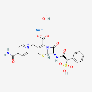 molecular formula C22H21N4NaO9S2 B8132291 CID 14989486 