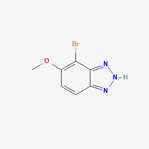molecular formula C7H6BrN3O B8132349 4-Bromo-5-methoxy-1h-benzotriazole 