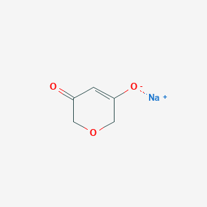 molecular formula C5H5NaO3 B8132379 sodium 5-oxo-5,6-dihydro-2H-pyran-3-olate 
