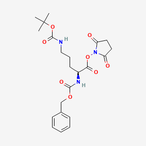 molecular formula C22H29N3O8 B8132511 Z-L-Orn(boc)-osu 