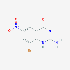 molecular formula C8H5BrN4O3 B8132518 CID 122360722 
