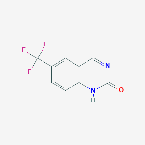 molecular formula C9H5F3N2O B8132547 2(1H)-Quinazolinone, 6-(trifluoromethyl)- 