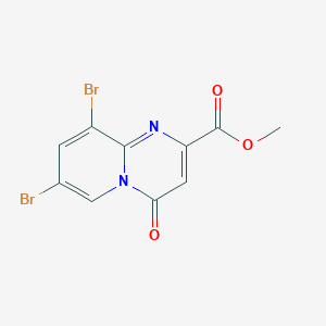 molecular formula C10H6Br2N2O3 B8132580 Methyl 7,9-dibromo-4-oxo-4H-pyrido[1,2-a]pyrimidine-2-carboxylate 