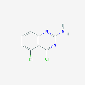molecular formula C8H5Cl2N3 B8132606 4,5-Dichloroquinazolin-2-amine 